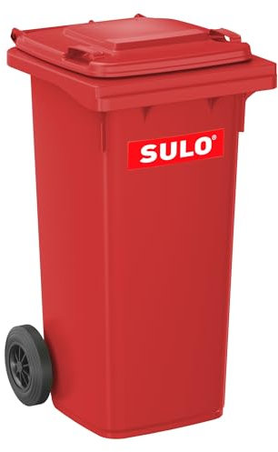 Contenedor de basura, volumen 120 L), color rojo