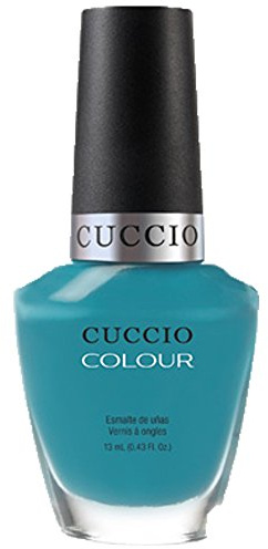 Cuccio Nail Lacquer Polish Grecian Sea Dark Aqua Blue-Green 13ml