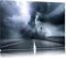 Pixxprint Gefährlicher Wirbelsturm an Highway, Größe: 120x80cm, Leinwandbild, fertig gespannt, Wandbild, Dekoration, Kunstdruck, kein Poster