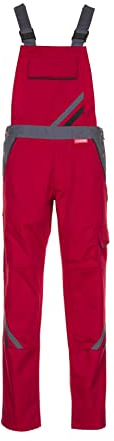Planam Highline Damen Latzhose rot Schiefer schwarz Modell 2392 - Größe 38