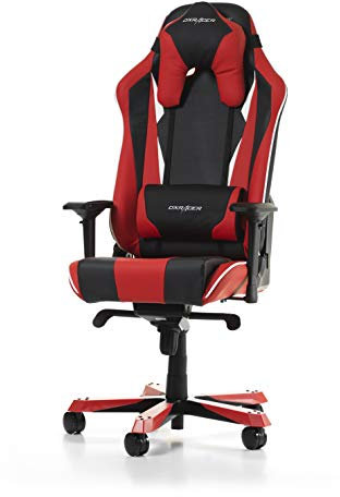 DXRacer (l'original Sentinel S28 Chaise Gaming, Similicuir, Noir & Blanc & Rouge, 180-205 cm