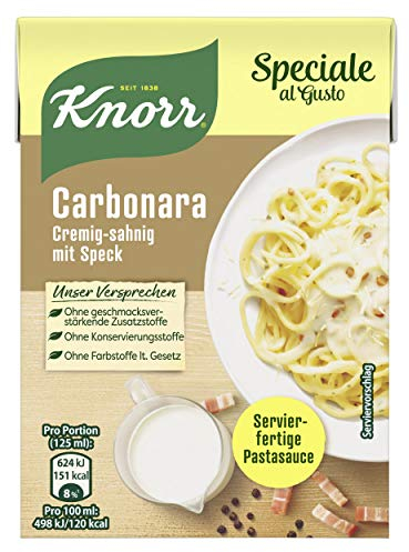Knorr Speciale al Gusto Carbonara Soße, 1er-Pack (1 x 370 g)