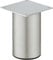 GedoTec Möbelfuß 50 mm Tischbein Sockelfuß Aluminium | Schrankfuß Edelstahl-Optik | Fuß mit Anschraubplatte | ohne Höheneinstellung | Möbelbeschläge
