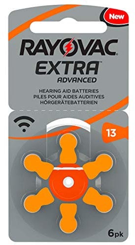 60 piles auditives Rayovac 13 Extra advanced / pile auditive PR48 / piles pour appareils auditifs / 13AE,A13,DA13,P13,PR13H