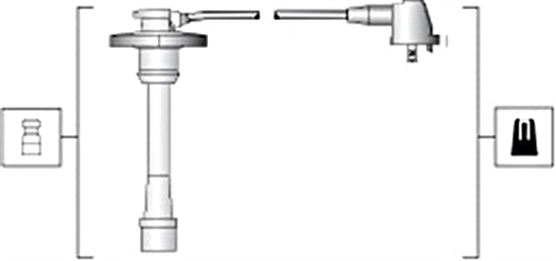 Magneti Marelli MSK1274 Kabelset für Zündkerzen | Kompatibel mit: TOYOTA AVENSIS, AVENSIS Kombi, AVENSIS Liftback, CARINA E VI, CARINA E VI Sportswagon, CARINA E VI Stufenheck
