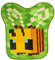 Minecraft Alfombra decorativa Honey Bee | Coleccionable oficial de videojuegos | Tapete de piso de interior, alfombras para sala de estar y dormitorio | Decoración del hogar para habitación de los