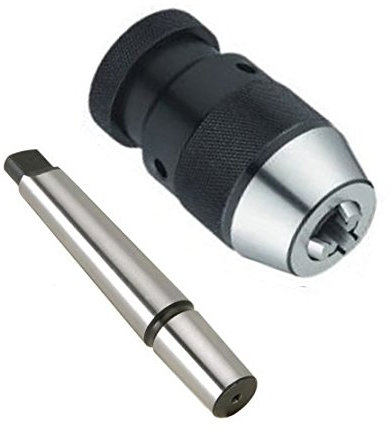 Mandrino autoserrante/Tornio/Trapano a colonna 1-10mm attacco B12 + adattatore MT2-B12