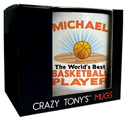 CRAZY TONY'S Worlds Best Basketball Player Personalised Mug Unique Birthday Basketball Gift