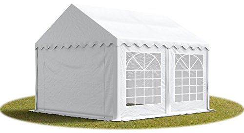 Tendone per feste 4x5 m PVC bianco 100% impermeabile Gazebo da giardino Tendone da esterno Tenda party