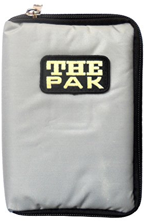 Darttasche The PAK, Farbe grau strapazierfähige Nylon-Tasche für 1-2 Sets montierter Darts und zusätzlichen Fächern für Flys und Ersatzschäfte. (ohne Inhalt)