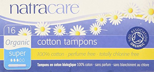 Natracare Applicator Tampons with Biodegradable Cardboard Applicator | Certified Organic Cotton| Super Absorbency Pack of 16 x 6 | Toxin-Free, Plastic-Free