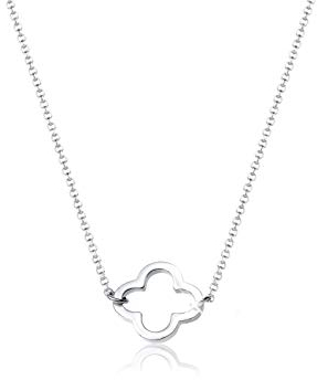 Elli Halskette Damen Kleeblatt Filigran Glücksbringer in 925 Sterling Silber