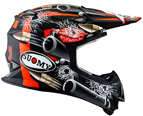 Suomy KSMJ0029.2 Helm für Moto-Cross MR Jump Bullet, Schwarz