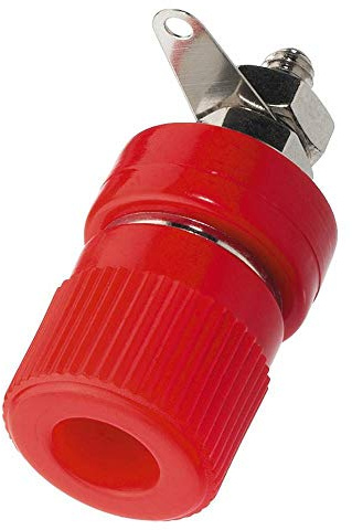 MONACOR BP-360/RT Kabelklemme rot
