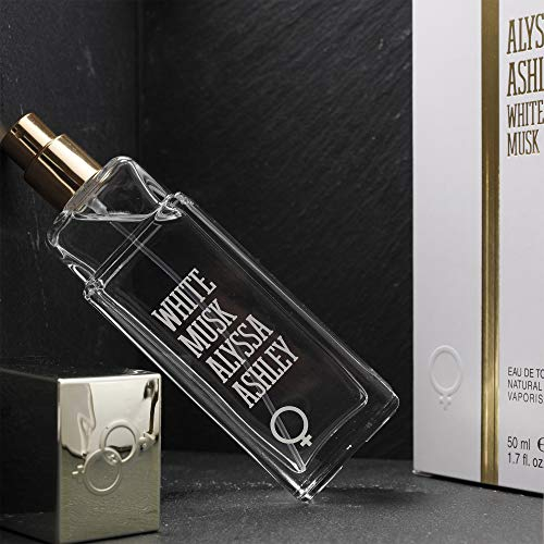 Alyssa Ashley - White Musk Eau de Toilette, Profumo al Muschio Bianco - 50ml