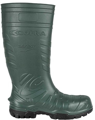 Cofra 00060-000.W42 SAFEST D.GREEN S5 CI SRC Sicherheitsstiefel, Grün/Schwarz, Größe 42