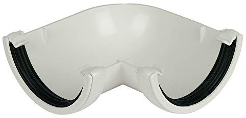 FloPlast White Half Round Gutter Angle 112mm x 90°