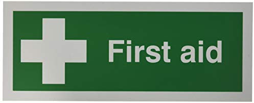 Signslab SR11146 Safety Sign First Aid, PVC, 100 mm x 250 mm