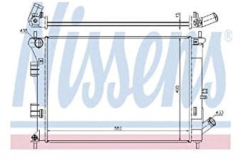 Nissens 67555 Radiator, engine cooling