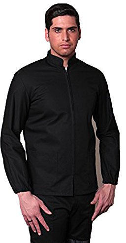 fratelliditalia.org Kasack Strickjacke mit Reißverschluss, Unisex für Herren und Damen, Krankenhäuser, Arbeit
