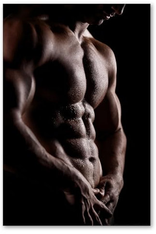 Postereck - 0043 - Sixpack, Mann Erotik Muskeln Sport Nackt Sexy - Erotisch Sexy Nackt Wandposter Fotoposter Bilder Wandbild Wandbilder - Poster - 3:2-91,0 cm x 61,0 cm