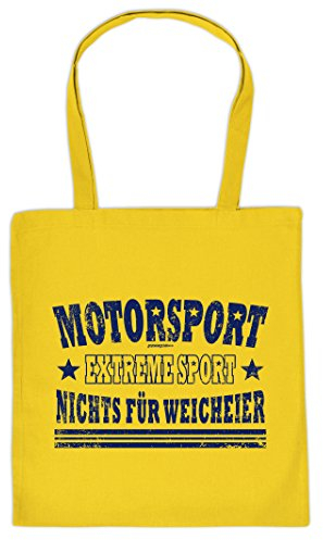 Coole Sporttasche Motorsport Motiv : Motorsport Extreme Sport .. Baumwolltasche - Farbe: gelb
