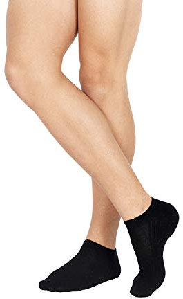 Pompea Cotton Calzini alla Caviglia, Nero (Nero 0071), (Taglia Produttore:35/38) (Pacco da 3) Donna