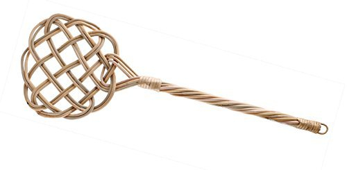 Spetebo Aldaba de alfombra hecha a mano de ratán, 76 cm, flexible y resistente, aldaba tapicería