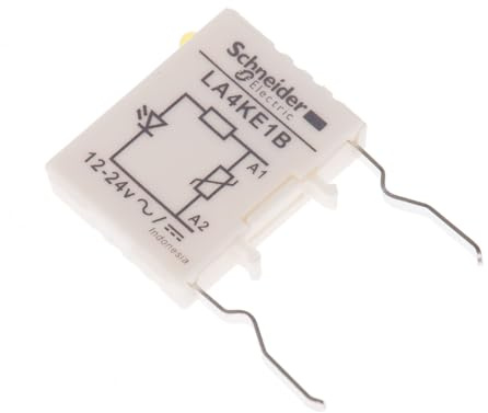 Schneider LA4KE1B TeSys K supresser Block, White, Set of 5 Piece