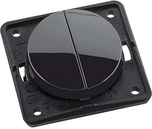 Berker 936552510 Integro Flow/Pure Serienschalter schwarz glänzend