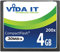 Vida IT 4GB Compact Flash CF Speicherkarte 200x 30Mb/s für Canon EOS 10D EOS 20D EOS 20Da 300D 30D 350D EOS 400D EOS 40D EOS 50D EOS 5D EOS 5D Mark II EOS 7D EOS D30 SLR Kamera Digitalkamera