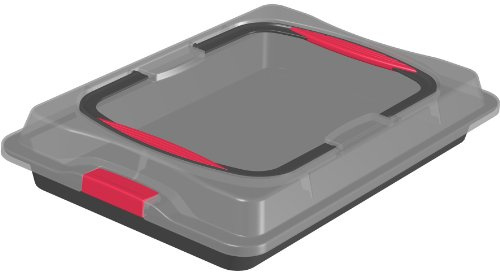 Zenker Blechkuchen-Container mit Tragehaube 42x29cm Backblech