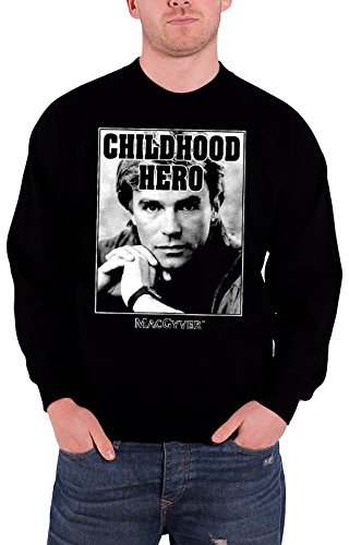 MacGyver Kapuzenpullover Sweat à Capuche, Rot, XXL Homme