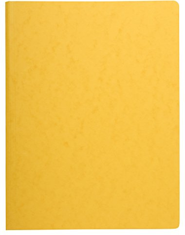 Exacompta 240135E Spiral-Schnellhefter (Federmechanik, Manila-Karton, DIN A4, Kapazität bis 300 Blatt, 425g) 1 Stück gelb