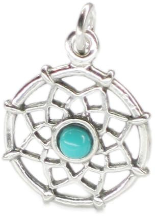 Dreamcatcher Sterling Silber Charm .925 x 1 Dream Catcher Anhänger