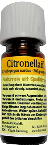 Ätherisches Öl Citronella Duftöl 100 % rein 10 ml ätherisches Aroma Öle Naturrein