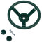Garden Games Toy Steering Wheel for Children's Climbing Frame or Playhouse (Green) with Fixing Kit