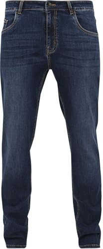 Urban Classics Pantaloni in Denim Elasticizzati Jeans, Blu Scuro, 36 Uomo