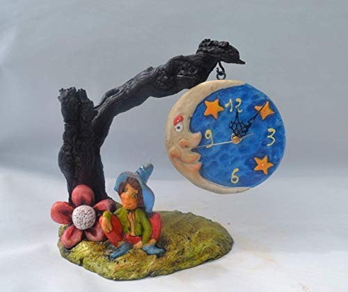 HÖLZERNE TISCHUHREN ELB-BLUME-SPHERE