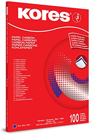 Kores Durchschreibepapier 1200, Din A4, 100 Blatt, blau