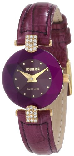 Jowissa Damen-Armbanduhr XS Facet Strass Analog Leder J5.015.S