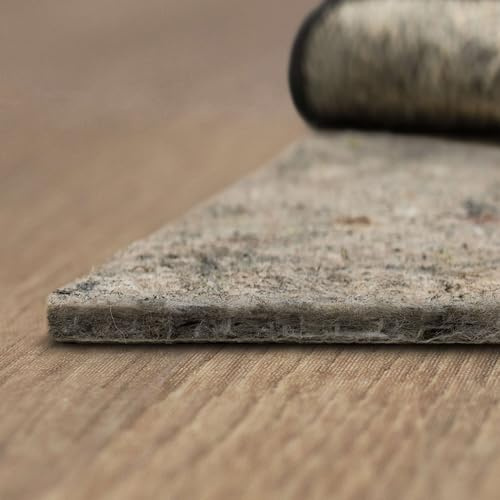 Mohawk Home Non Slip Rug Pad 7' 8 x 10' 4- 1/4 Thick Felt + Latex Rubber Gripper - Dual Surface Cushion for Hardwood, Carpet, Tile Floors, Made in USA