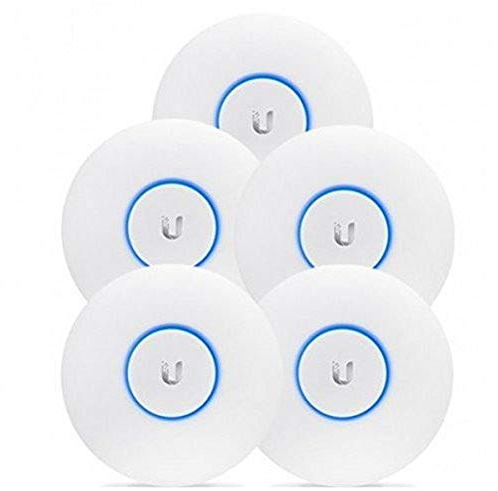 UBIQUITI Networks UAP-AC-LITE - Pack de 5 Puntos de acceso para interior, 2.4 GHz a 300 Mbps, 5 GHz a 867 Mbps, 160 x 31.45 mm, Blanco (FBA_UAP-AC-LITE-5)