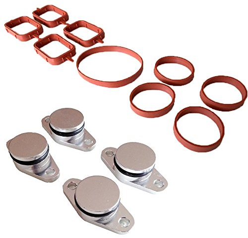 Twowinds - Entstörungssatz 4 Eingangsventile (22mm) + 9 Dichtungen. Vermeiden Sie Motorausfälle E87 E46 E90 E39 E60 E61 E65 E83 E53 Swirl Flap