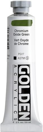 Pro-Art Golden Pintura Acrílica con Cuerpo Espeso 2 Oz. -Chromium óxido Verde