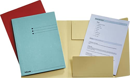 Jurismappe A4 sortiert 50er-Pack je 10 x blau,grün,gelb,rot,chamois