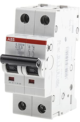 ABB S200M MCB Leitungsschutzschalter Typ C, 2-polig 500mA 440V, Abschaltvermögen 10 kA System Pro M Compact