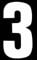 Rowan Self Adhesive Wheelie Bin Numbers 17cm - 3 - White