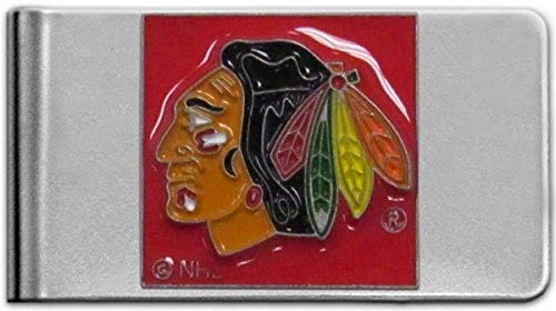 Siskiyou NHL Sports Chicago Blackhawks Herren-Geldklammer, Stahl, Einheitsgröße, Teamfarbe