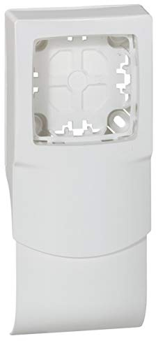 Legrand 031450 DLPlus Cadre Appareillage Saillie pour Pose le Long des Plinthes Épaisseur 20mm, 1 Poste, Blanc